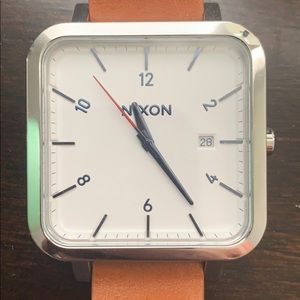 Nixon leather watch